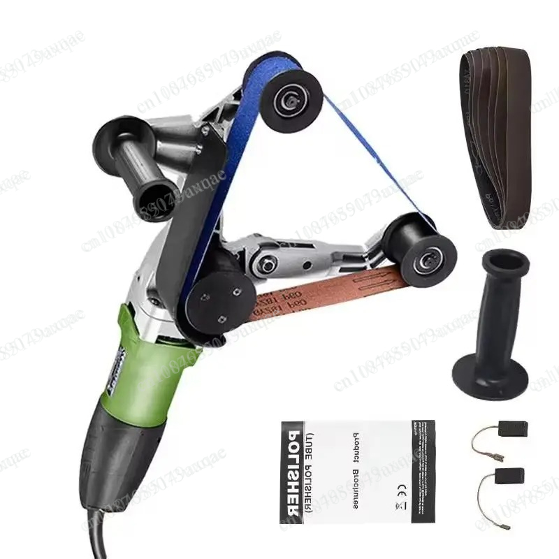Belt Sander Portable - Handheld Pipe Polishing Belt Sander 800W