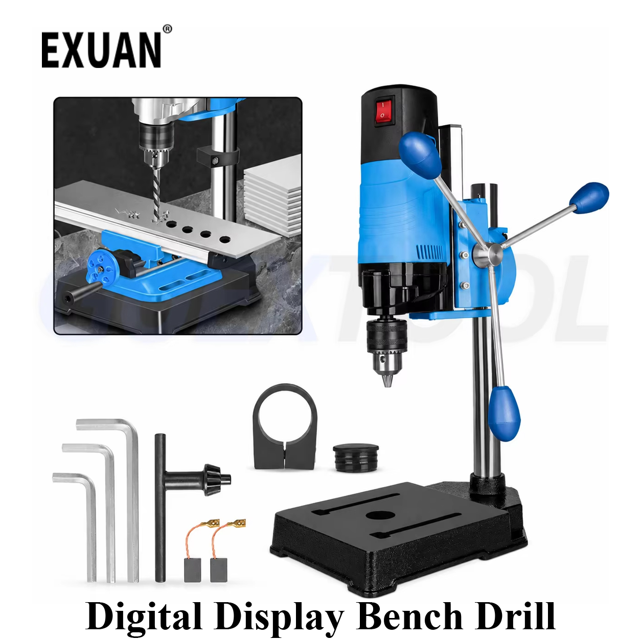 Power Tools Display - Digital Display Bench Drill Tool 1200W