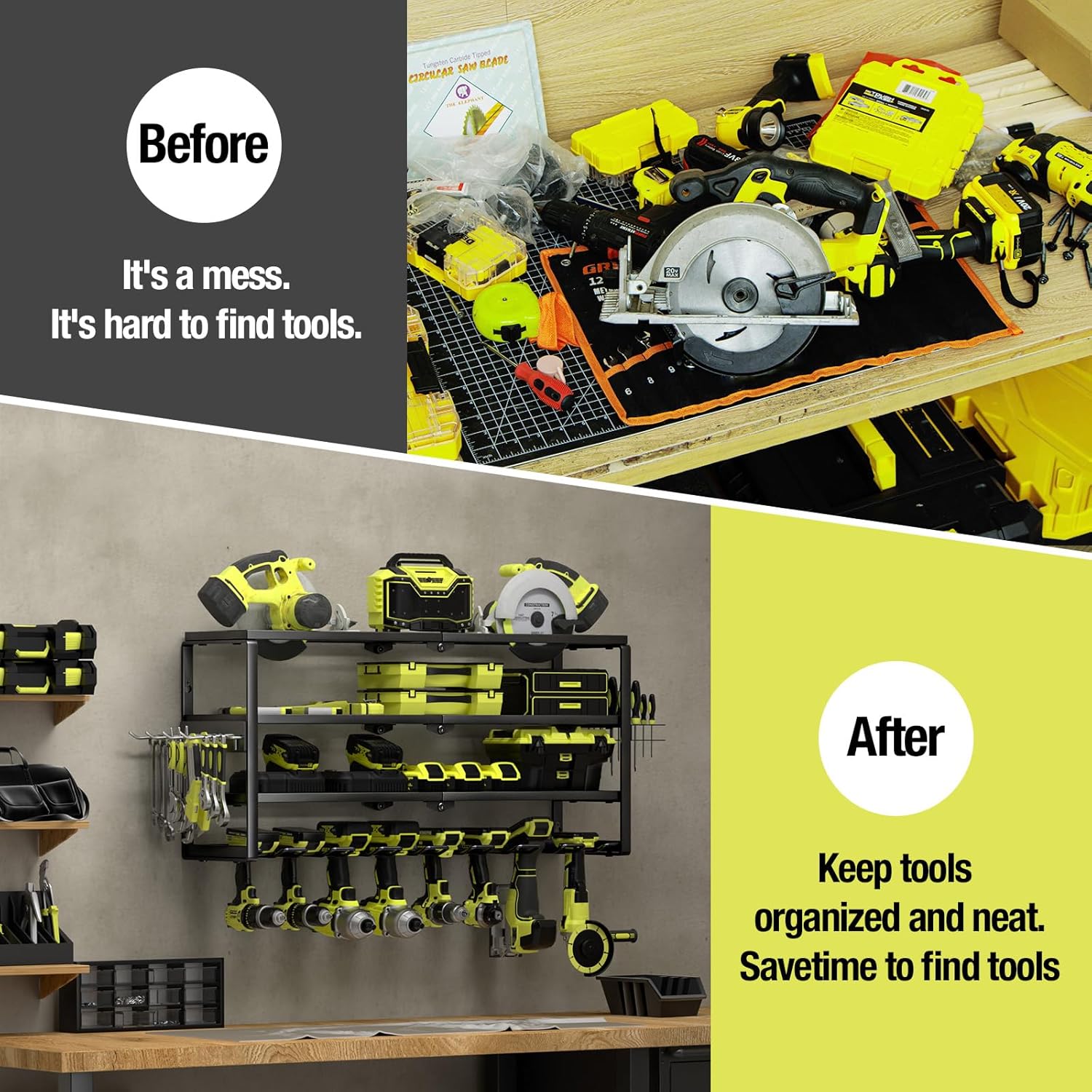 4 Layer Wall Mount Power Tool  - огляд і ціна Power Tools Storage