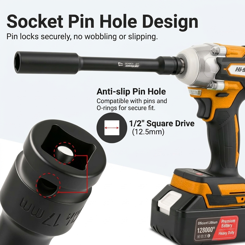 1/2 Inch Drive Extra Long Impa - огляд і ціна Power Tools Pneumatic