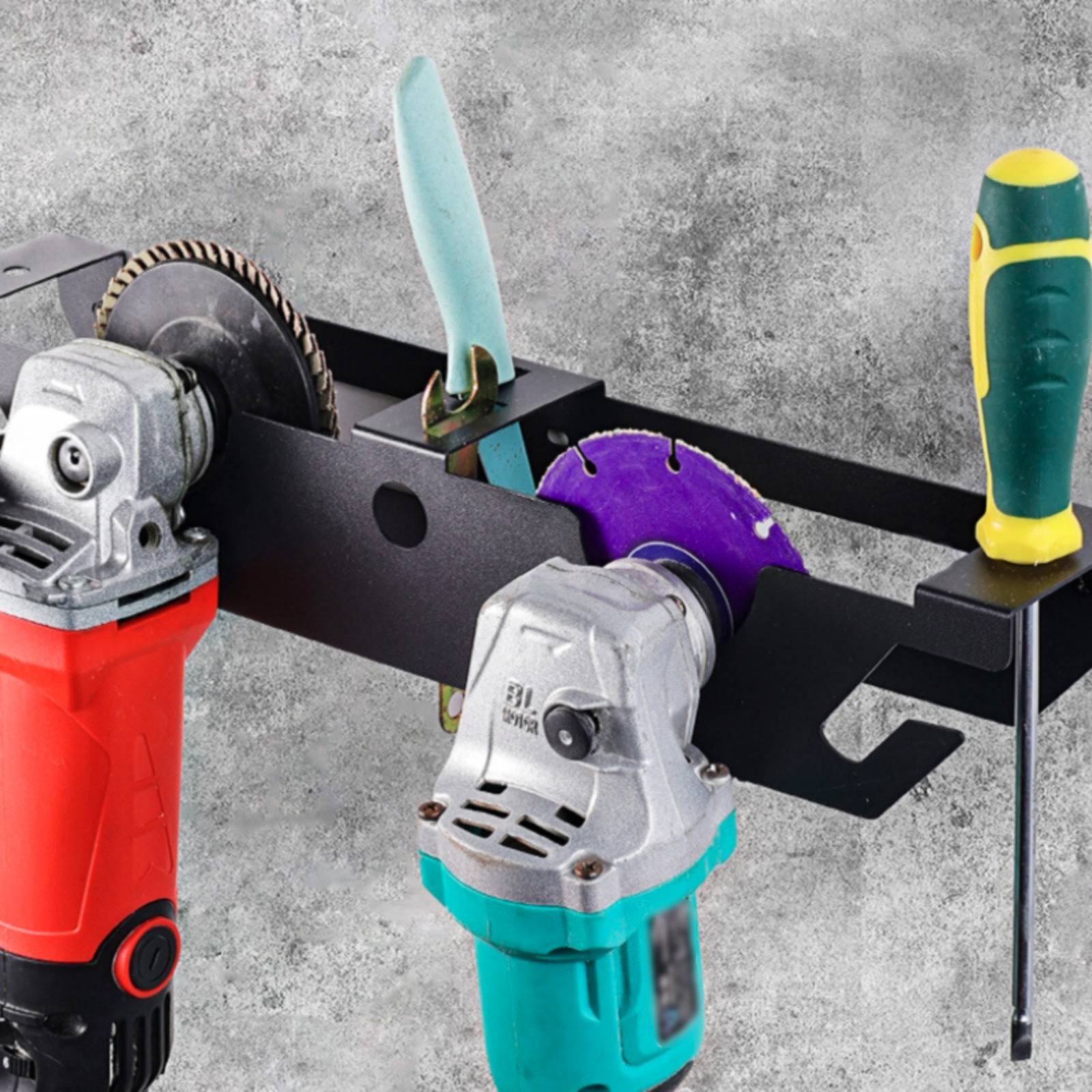4 Bay Angle Grinder Rack Heavy - огляд і ціна Power Tools Storage
