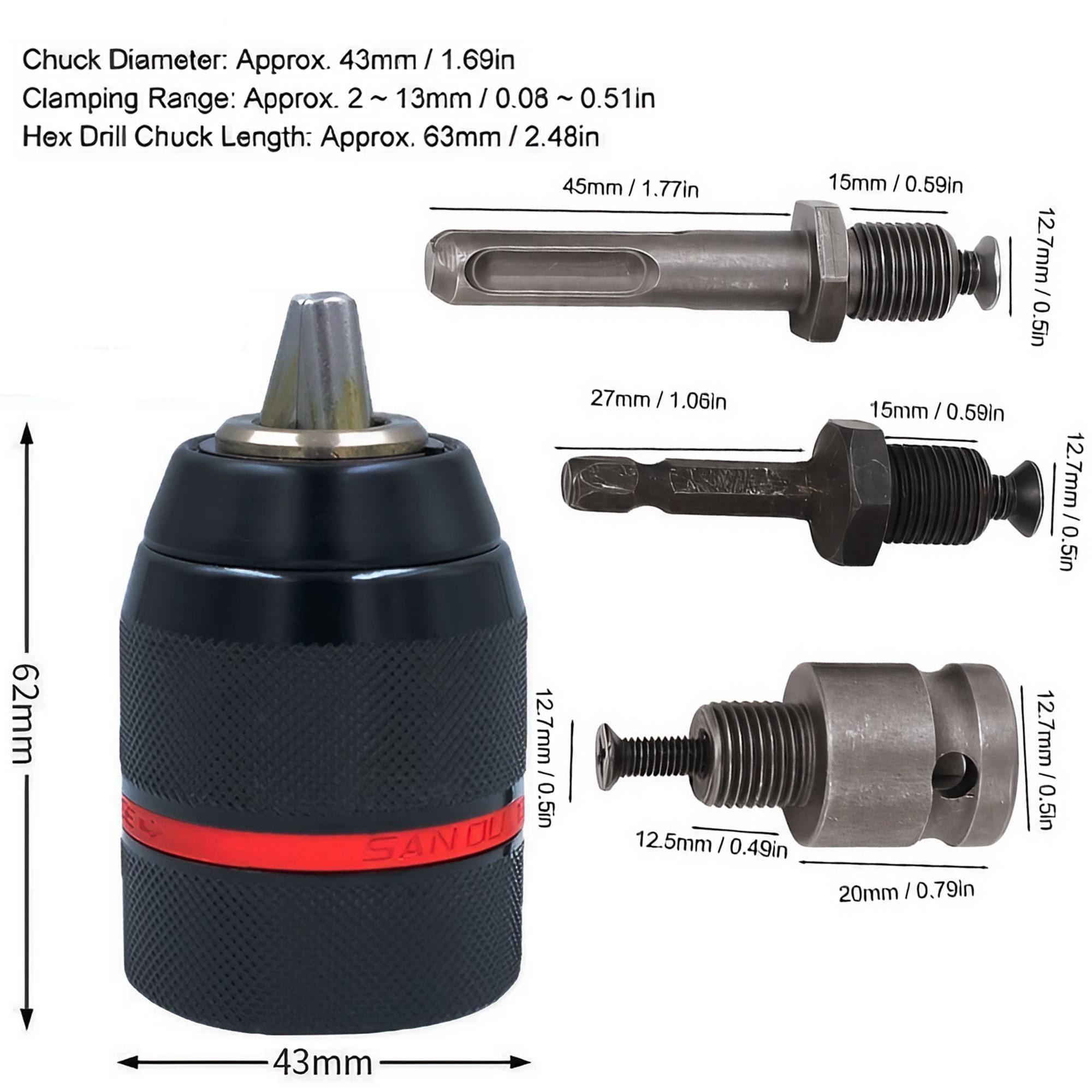 Keyless Drill Chuck Heavy Duty - огляд і ціна Power Tools Construction