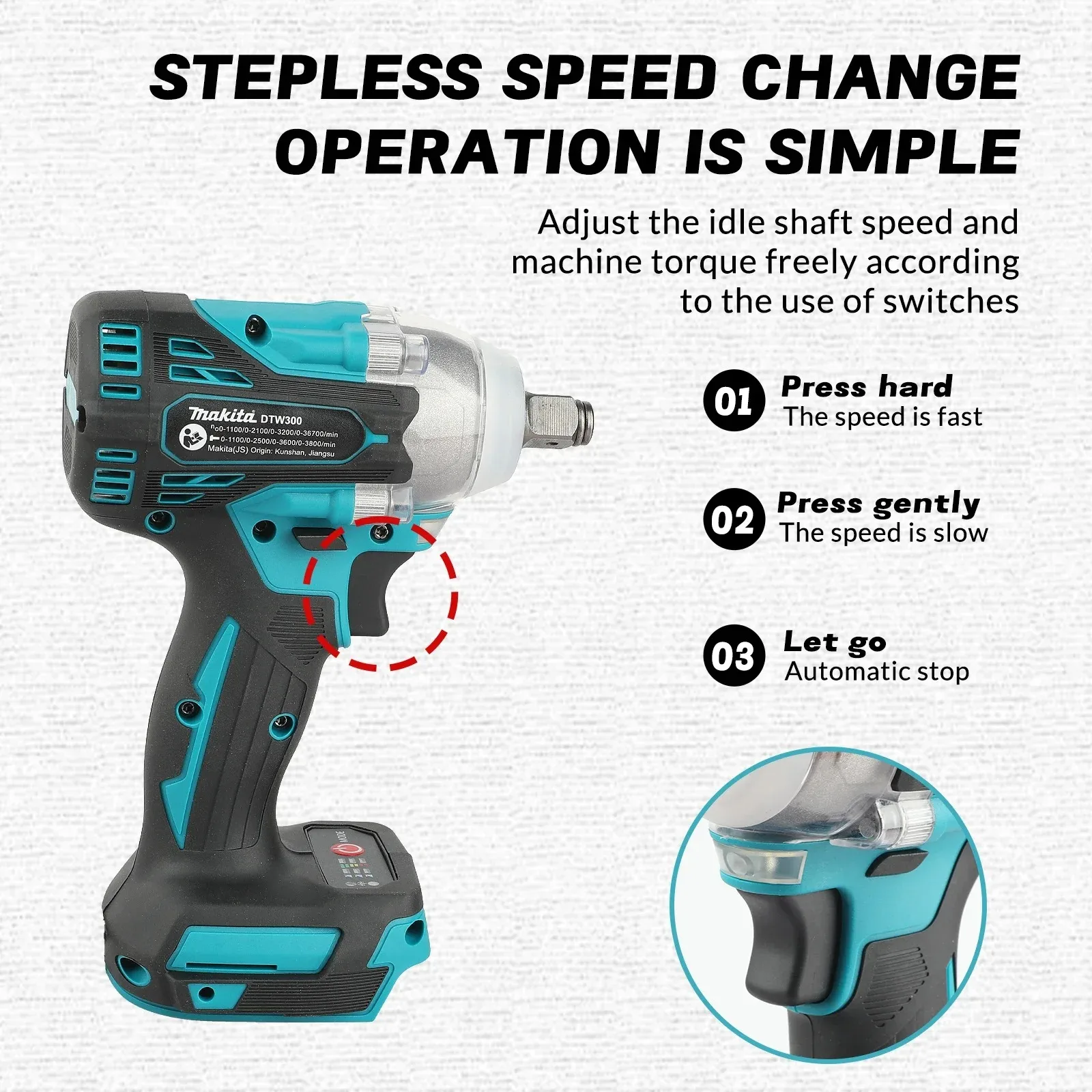 Makita DTW300 18V Brushless Co - огляд і ціна Makita Drill Dtw300