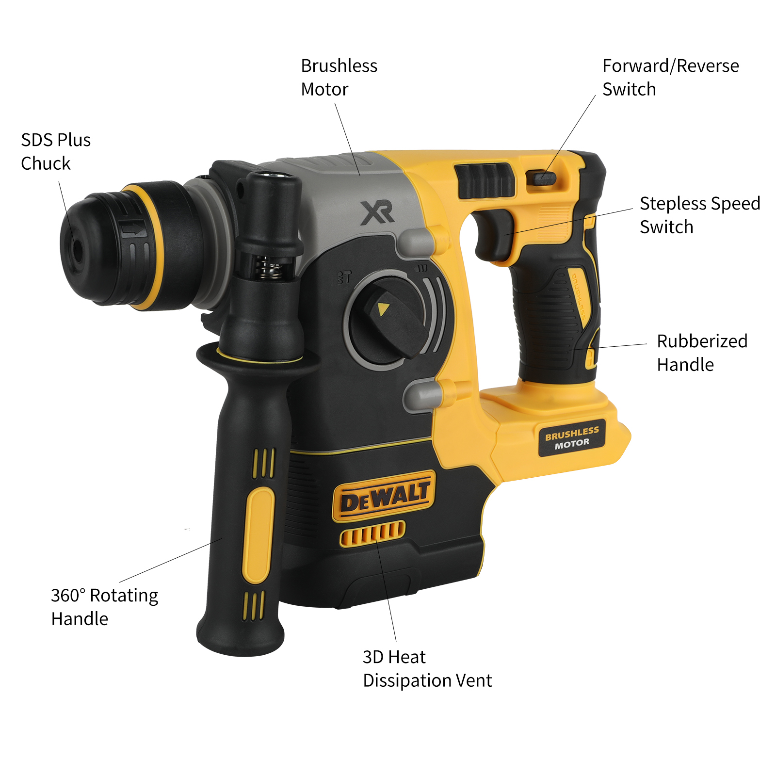 20V DEWALT DCH273 Brushless Ro - огляд і ціна Power Tools Hammer