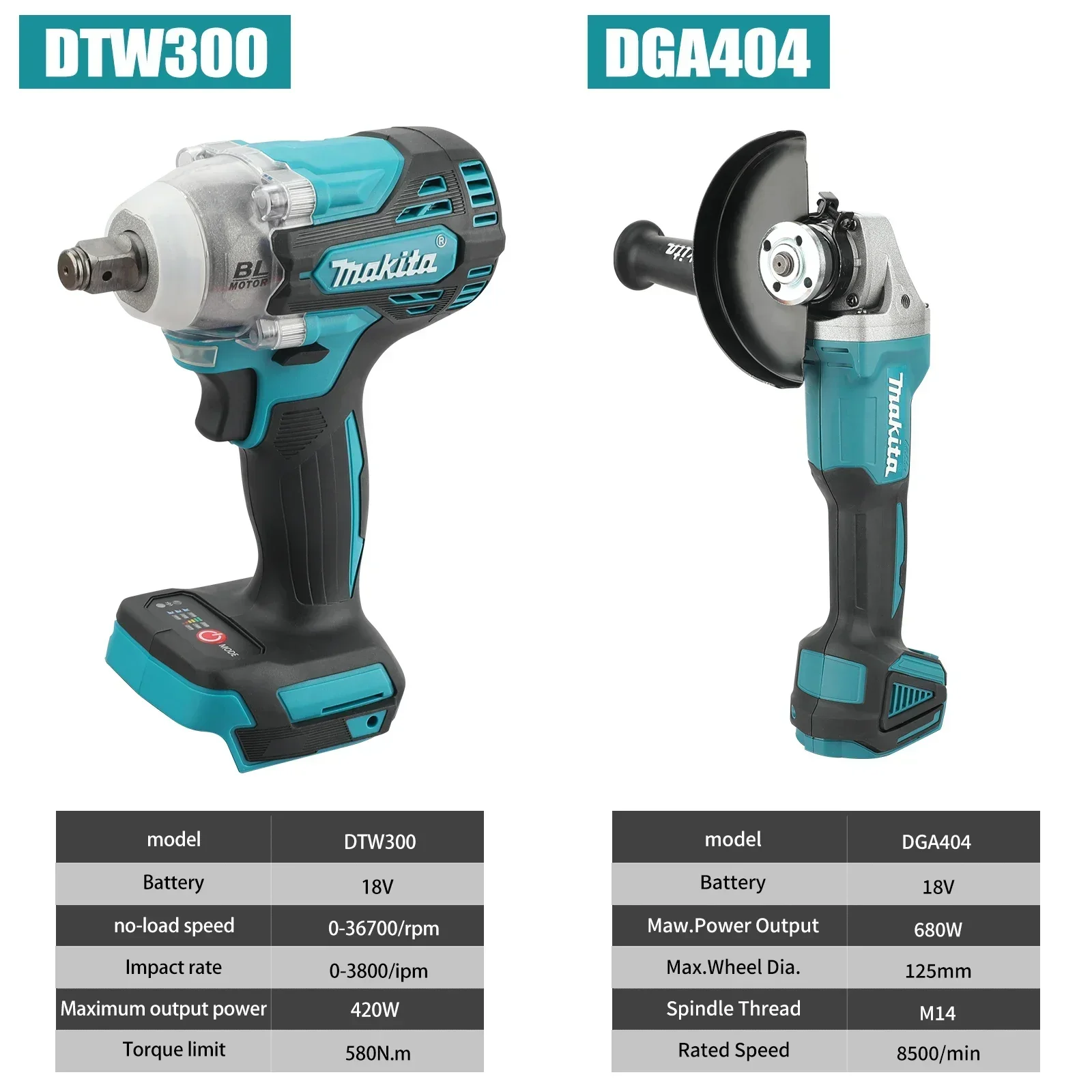 Makita DTW300 DGA404 Cordless  - огляд і ціна Makita Drill Dtw300
