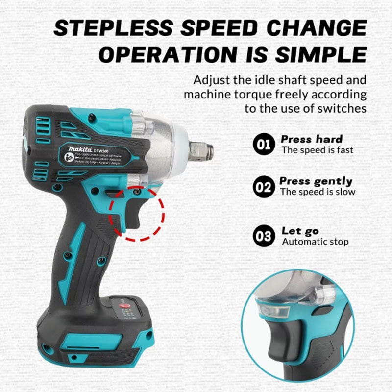 Makita DTW300 18V Brushless Co - огляд і ціна Makita Drill Dtw300