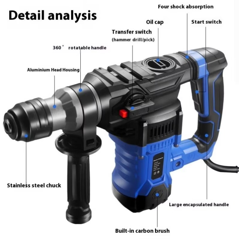 1800w Power Tools Electric Ham - огляд і ціна Power Tools Hammer