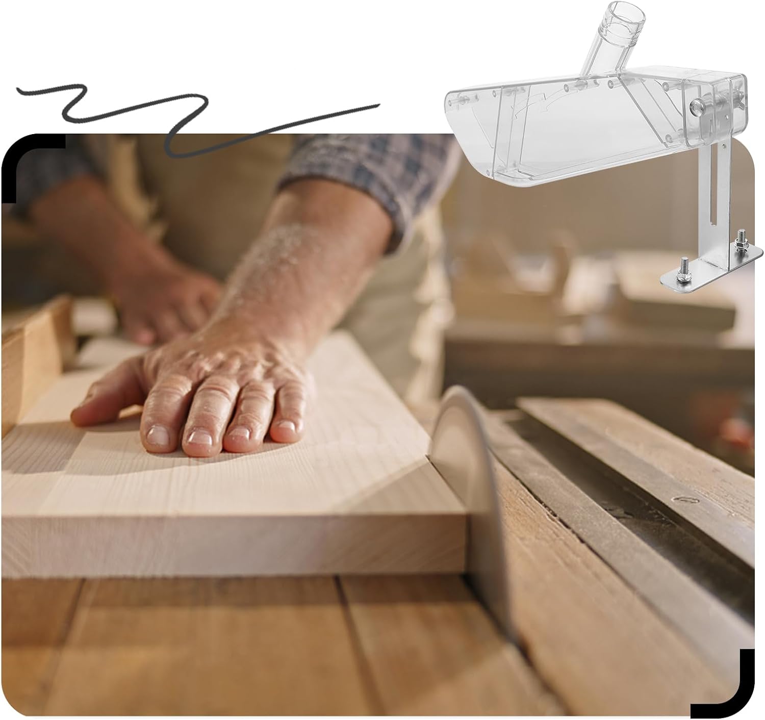 Woodworking Table Saw Protecti - огляд і ціна Power Tools Vacuum